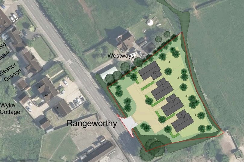 The layout of the planned houses in Rangeworthy -Credit:Copyright Unknown