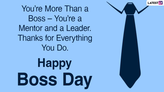 National Boss'S Day 2020 Wishes & Hd Images: Whatsapp Stickers, Facebook  Quotes, Instagram Stories, Gifs, Messages And Sms To Send To Your Boss!