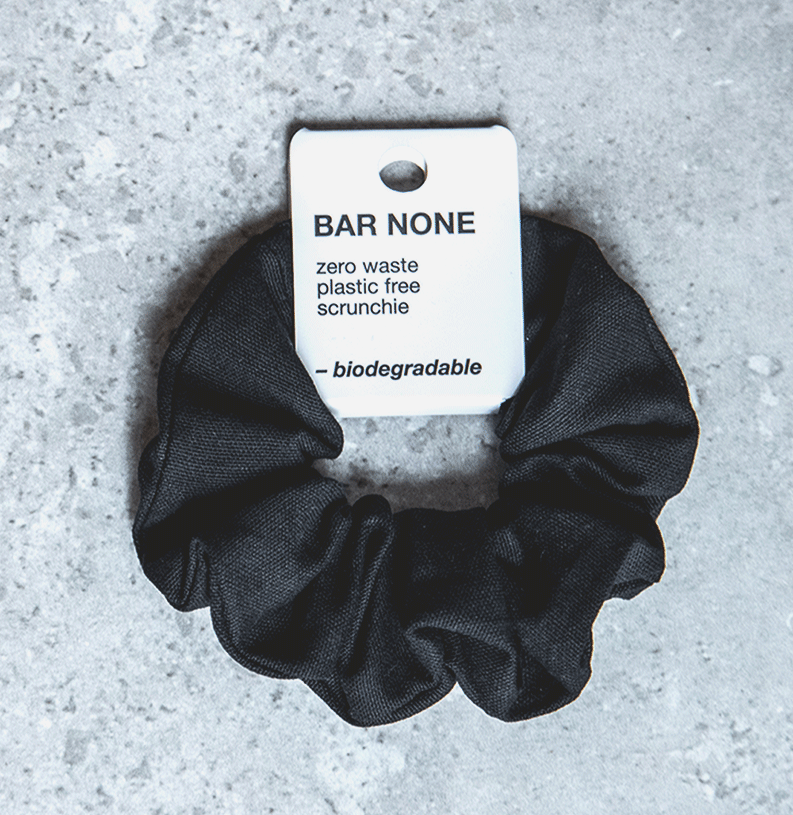 Bar None biodegradable scrunchie, $5. Photo: supplied.