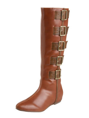 Tall buckle boots