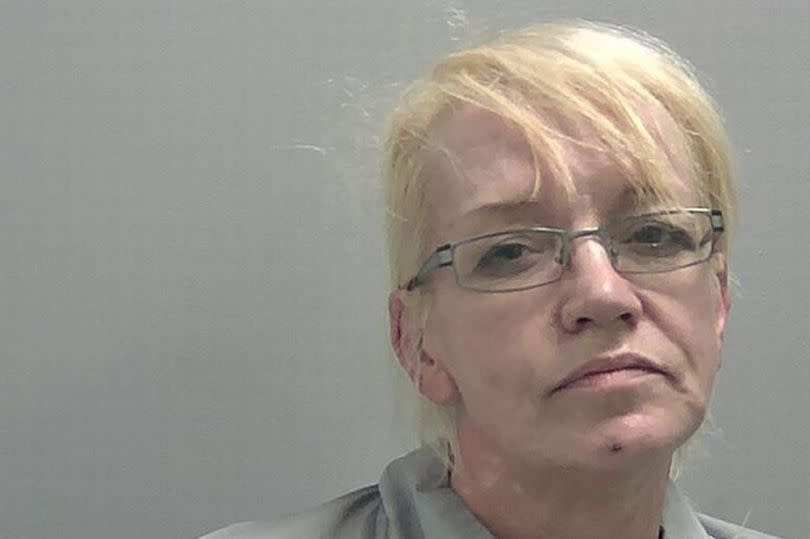 Francis Burton is now behind bars following the incident involving her dog, named 'Boss', in Bulkington