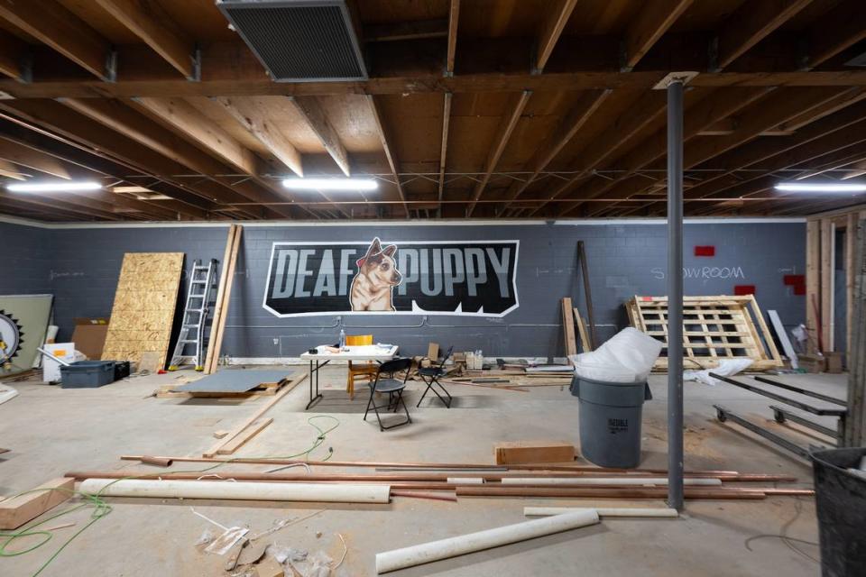 The future showroom at the comedy club Deaf Puppy Club in Manteca, Calif., Wednesday, Sept. 20, 2023. Andy Alfaro/aalfaro@modbee.com