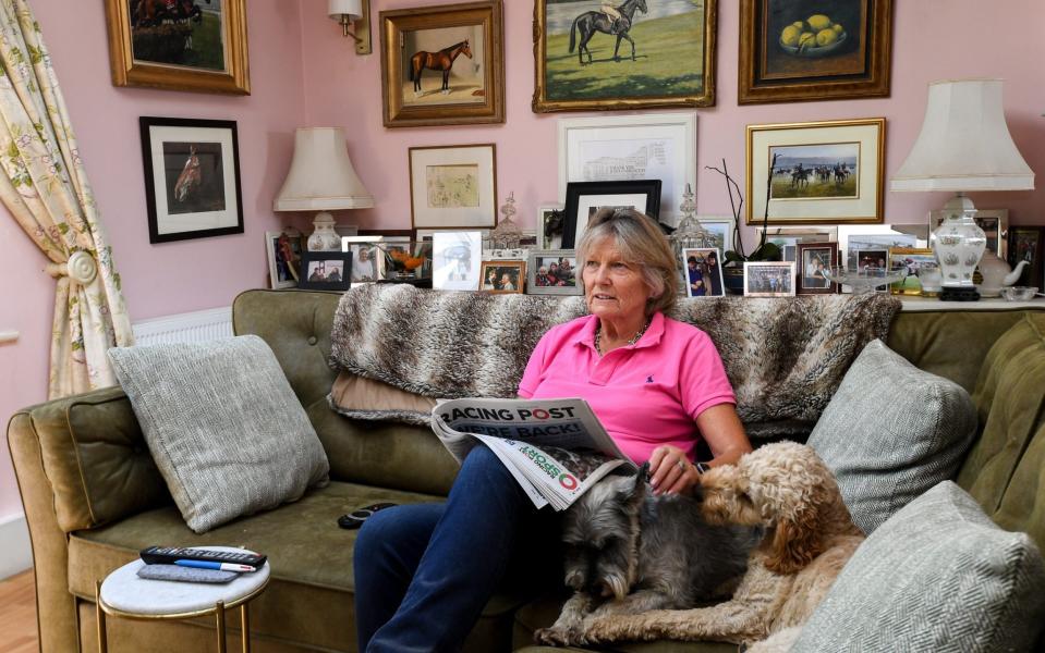 Jessica Harrington watches racing from her home in Kildare  - Ramsey Cardy/Sportsfile via Getty Images