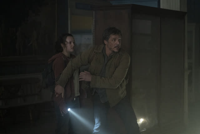 Bella Ramsey and Pedro Pascal in <i>The Last of Us</i><span class="copyright">Liane Hentscher—HBO</span>
