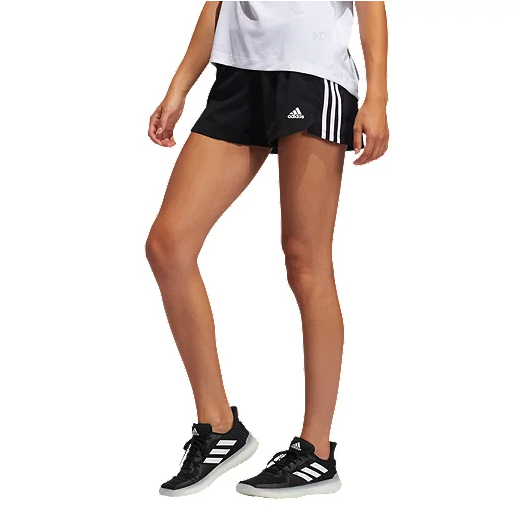 adidas Women's 3-Stripe Pacer Woven Shorts. Image via Sport Chek.