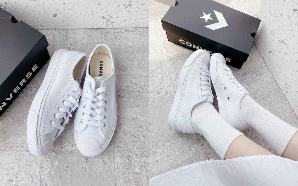 CONVERSE Jack Purcell OX White NT.2,480 Photo Via:LOOKin編輯拍攝