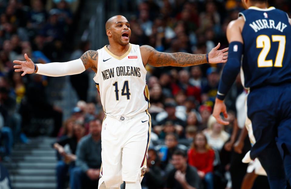 Jameer Nelson Sr. on Nov. 17, 2017 with the Pelicans.