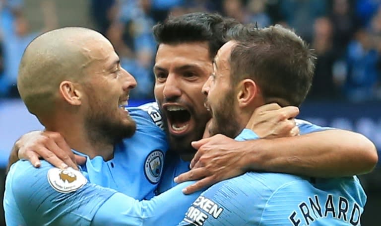 Manchester City's Sergio Aguero hopes for more celebrations against Newcastle