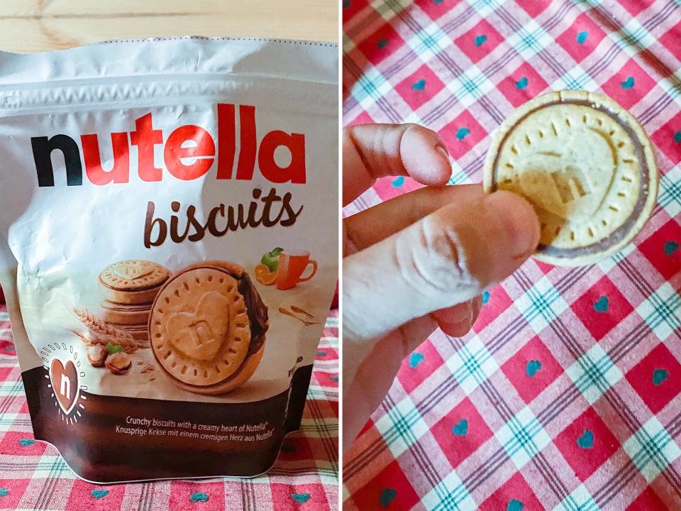 Nutella biscuits in Italy