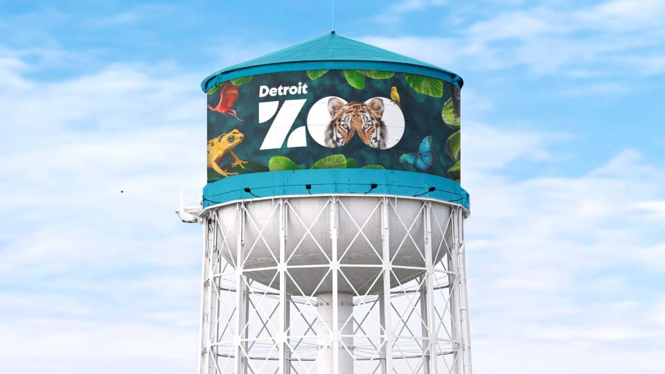 The community can expect to see a new water tower design in the next two weeks at the Detroit Zoo.