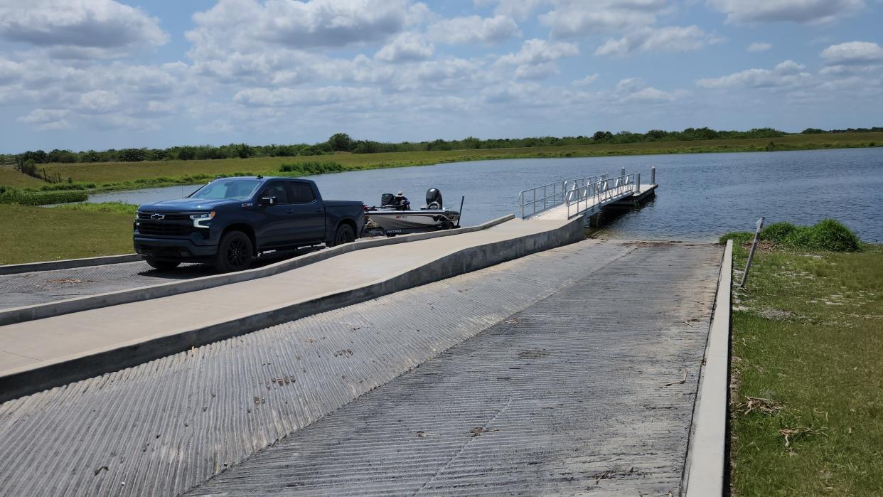 Bass anglers trailer their boat out of the water at Headwaters Lake on May 7, 2024. The ramp will be closed from June 10 to June 20 for repairs, a SJRWMD release said.