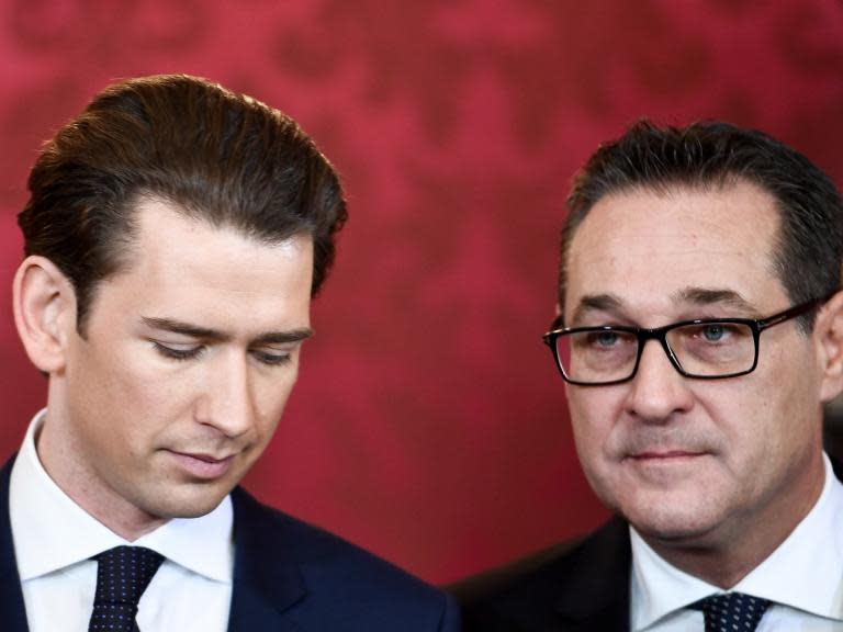 Austria's vice chancellor Heinz-Christian Strache has resigned after a damaging video of him allegedly offering lucrative government contracts in return for political support was published by two German newspapers.The former leader of the far-right Freedom Party (FPO) said on Saturday he was stepping down and would be replaced by transport minister Norbert Hofer.Mr Strache was shown in the video meeting a woman posing as a Russian oligarch’s niece in 2017 and apparently offering to funnel state contracts towards a company in exchange for political and financial support. He announced his resignation at a news conference, in which he criticised the secret recording as a “deliberate political assassination”.Earlier on Saturday, Austria’s chancellor Sebastian Kurz ruled out working with Mr Strache in a coalition government, according to a government source.The scandal has come just a week before Austria votes in elections for the European parliament and could lead to a snap election.Mr Kurz is expected to speak at 2pm on Saturday."This is huge. This has to be the end of Heinz-Christian Strache," political analyst Thomas Hofer said before the resignation.Norbert Hofer, who will replace Mr Strache as vice chancellor and leader of the FPO, ran for president in 2016 and only narrowly lost.The Kurier newspaper, without citing its sources, said Mr Kurz would prefer to call a fresh election rather than continue to govern with a partner whose image had been tarnished by the affair.Mr Kurz's party still leads opinion polls but they are far short of a majority. The only other party with enough seats for a majority is the Social Democrats, with which Mr Kurz, an immigration hardliner, has difficult relations.Mr Strache has headed the Freedom Party since 2005, bringing it back to mainstream electoral success not seen since it was led by the charismatic Joerg Haider. It secured 26 per cent of the vote in 2017's parliamentary election.The video footage was reported on Friday by two of neighbouring Germany's leading publications – the weekly Der Spiegel and the newspaper Sueddeutsche Zeitung – purportedly showing a meeting in Ibiza between Mr Strache, another party official and a woman purporting to be the niece of a Russian oligarch.Mr Strache did not reply to a request for comment about the video. Reuters was not able to verify the authenticity of the footage independently and the German newspapers did not say how they obtained it.The newspaper reports said the video appeared to be a sting operation.The FPO co-chairman, Christian Hafenecker, said on Friday the party's lawyers were evaluating the material.Neither Mr Strache nor the FPO ever received or granted any benefits from the persons concerned, Mr Hafenecker said in a statement."Since the video was obviously recorded illegally, we are also preparing appropriate legal steps."The footage, recorded in July 2017 – months before the election that brought this government to power – showed Mr Strache talking to the woman.In it, he appeared to offer to direct inflated construction contracts to a company in exchange for support for his party, though he also said he wanted everything to be done legally.Vienna prosecutors said they would study the reports and decide whether there was sufficient cause to open an investigation, a spokesperson for the prosecutors said."The FPO is finished," ran the headline in the tabloid Kronen Zeitung, which featured in the video since the woman said the oligarch wanted to buy a stake.It remains unclear who was behind the recording.Reuters