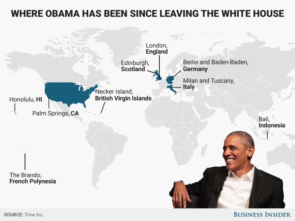 Where obama has been since leaving the white house_update