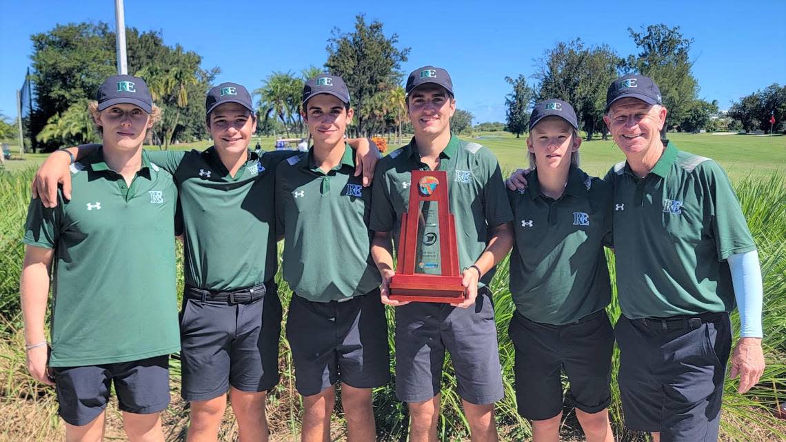 The Ransom Everglades boys’ golf team.