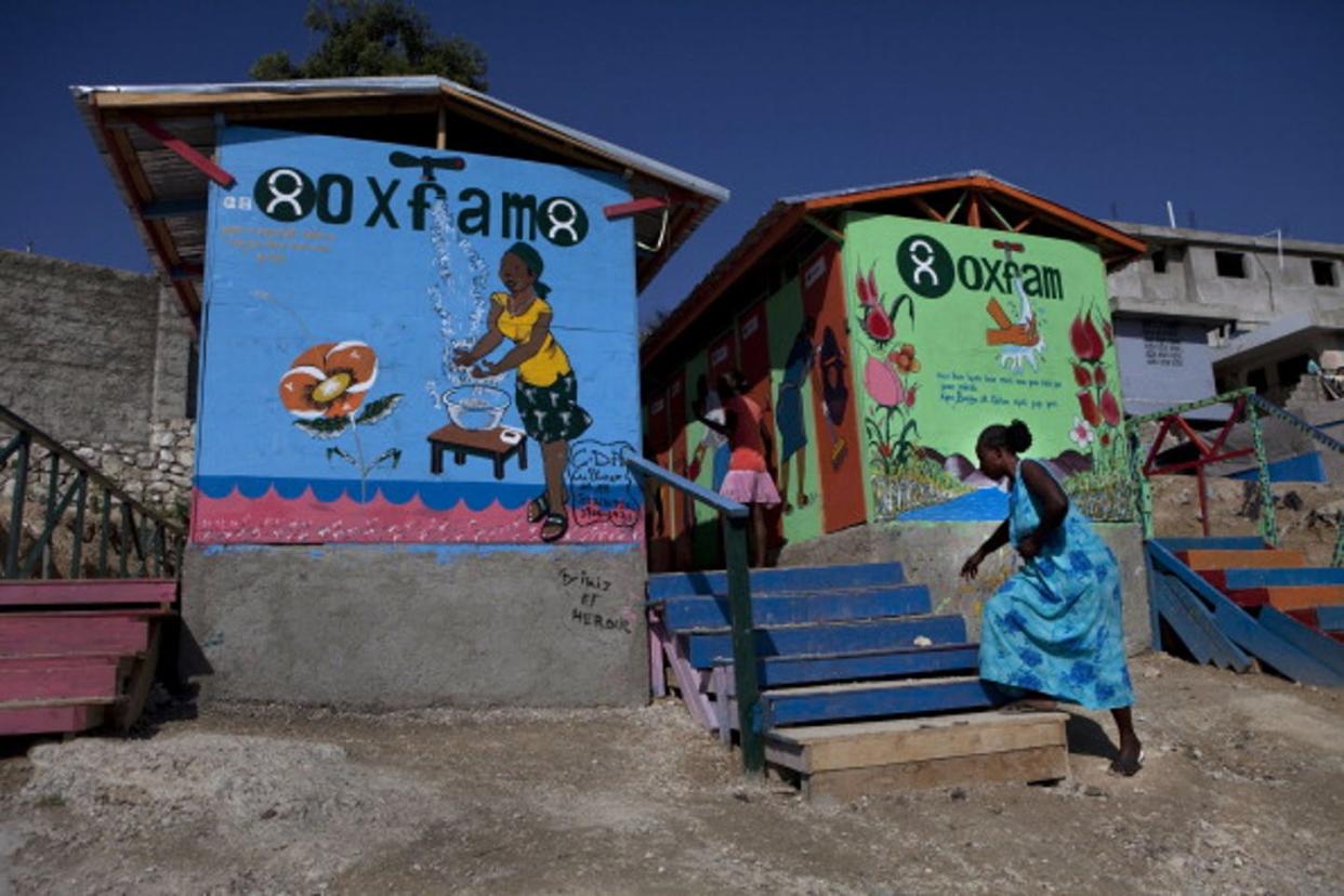 <span class="caption">Allegations of sexual abuse can taint an aid group's image.</span> <span class="attribution"><a class="link " href="https://www.gettyimages.com/detail/news-photo/lartine-project-led-and-financed-by-oxfam-at-the-tent-camp-news-photo/149132631?adppopup=true" rel="nofollow noopener" target="_blank" data-ylk="slk:Jonathan Torgovnik/Getty Images;elm:context_link;itc:0;sec:content-canvas">Jonathan Torgovnik/Getty Images</a></span>