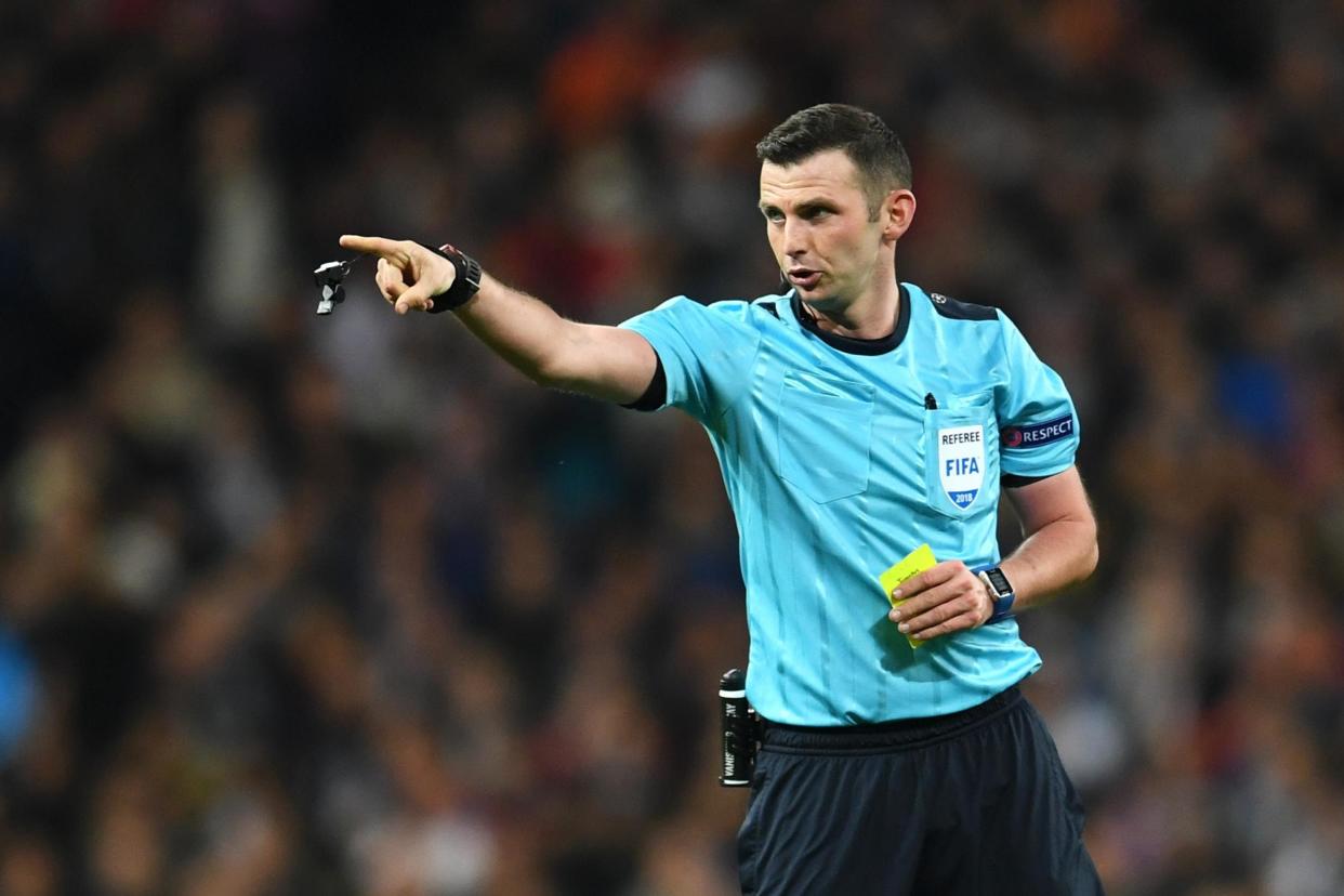 Referee | Michael Oliver: Getty Images