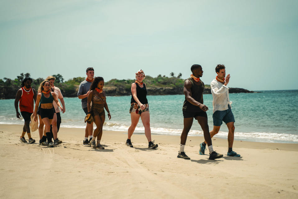 Shai, Leilani, Matthew, Tinuke, Rachel G, Nathan, Laurence arrive for Survivor