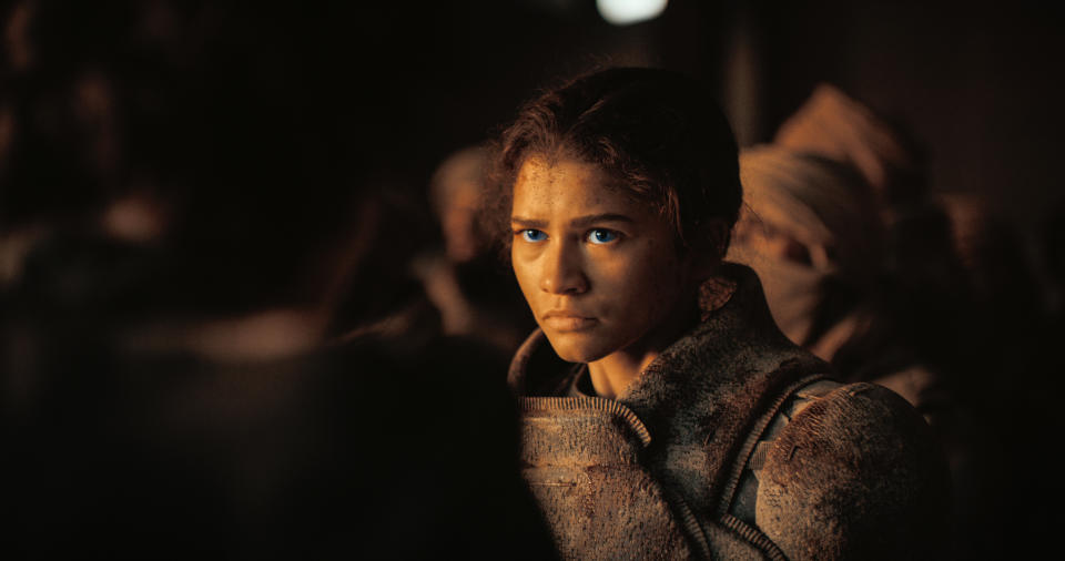 Zendaya as Chani in Warner Bros. Pictures and Legendary Pictures’ action adventure “DUNE: PART TWO,” a Warner Bros. Pictures release.