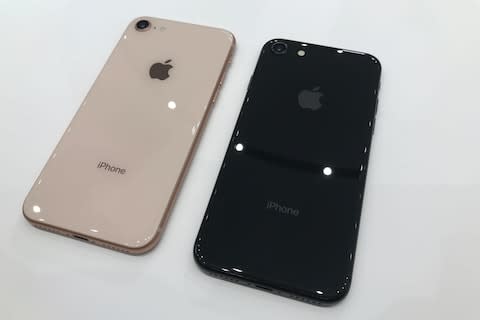 The iPhone 8 has a glass back - Credit: James Titcomb