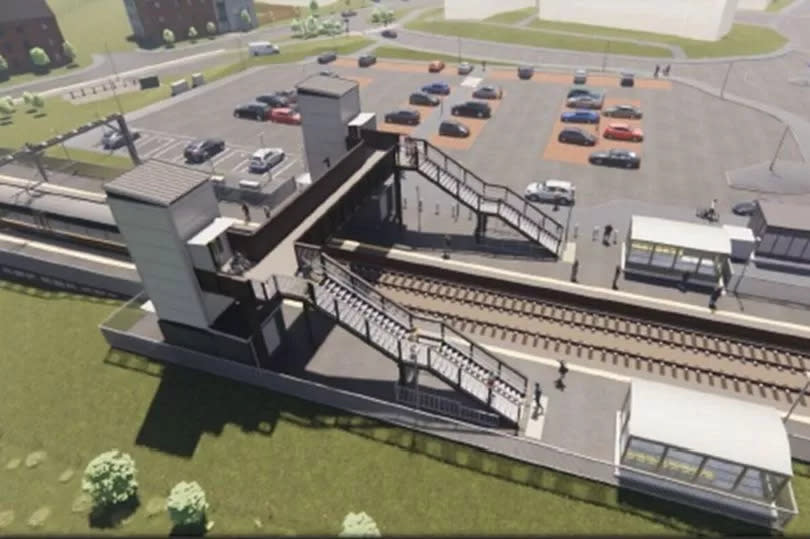 The proposed Balgray train station