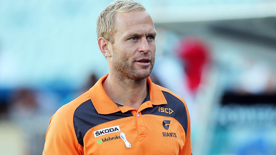 Chad Cornes, pictured during his tenure with GWS, had to change the way he trained to fit in when he joined the club.