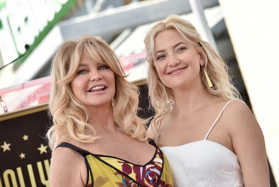 <p>Goldie Hawn has remained a Hollywood mainstay since winning an Oscar for her role in <em>Cactus Flower</em>. Her daughter from her marriage to American actor and musician Bill Hudson brought us the gift and delight that is Kate Hudson. Kate first broke onto the scene with her role as a seasoned groupie in the film <em>Almost Famous, </em>scoring herself an Oscar nod. </p>