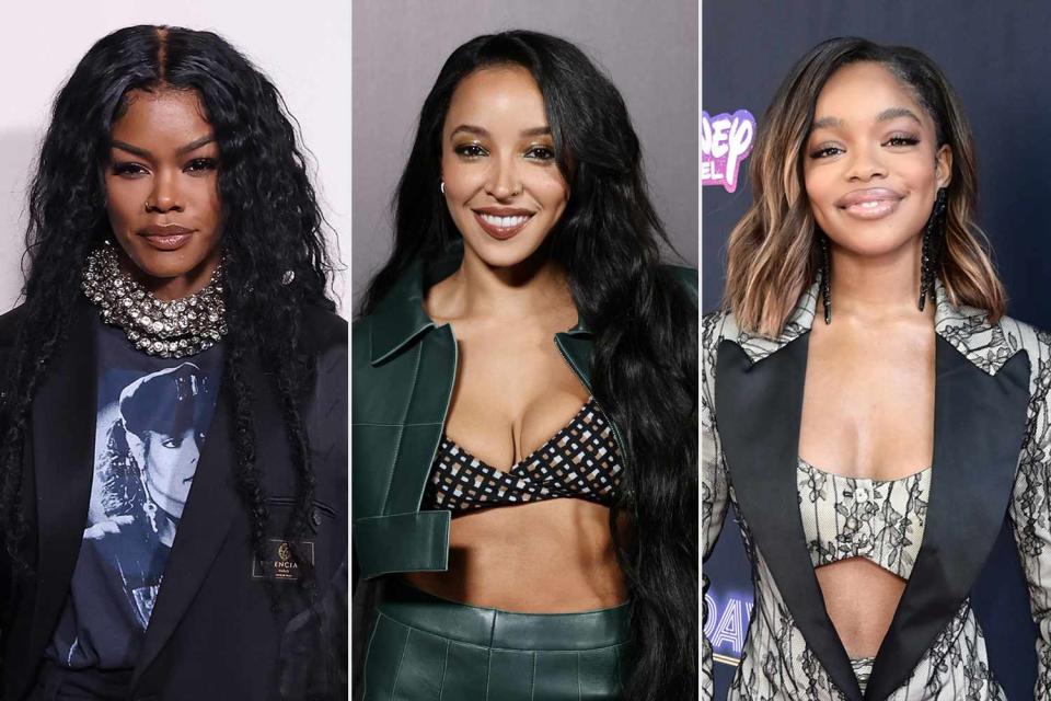 <p>Taylor Hill/Getty, Andreas Rentz/Getty,  Araya Doheny/Getty</p> (L-R) Teyana Taylor, Tinashe and Marsai Martin are pictured.