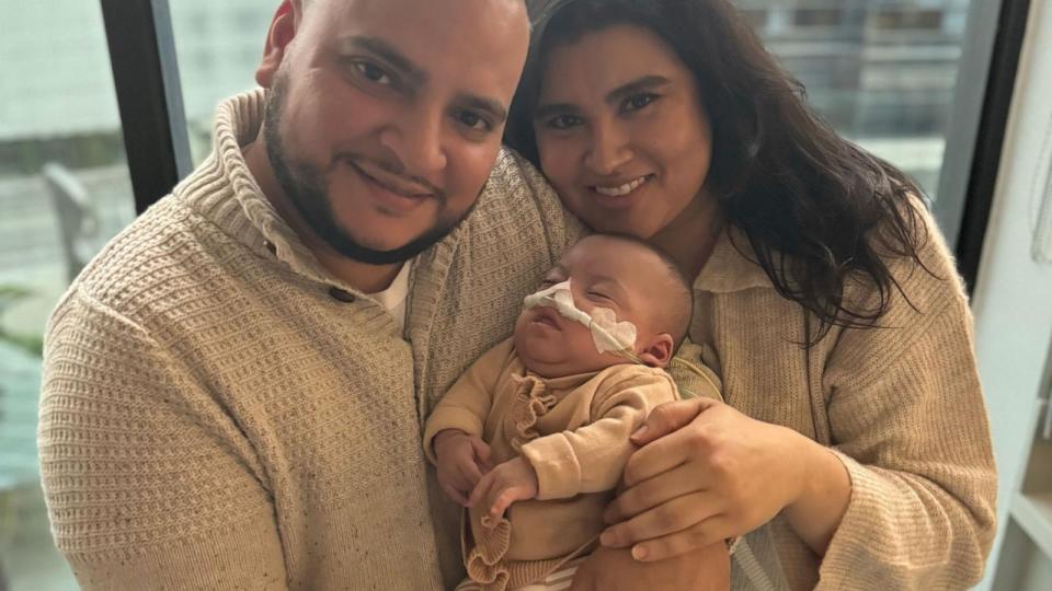 PHOTO: Ellyannah, the daughter of Boris Lopez and Cecia Juarez, was discharged from Cedars-Sinai Guerin Children's on March 15, 2024, ten months after her birth at 26 weeks gestation in May 2023. (Boris Lopez and Cecia Juarez)