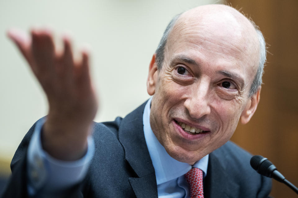 UNITED STATES - SEPTEMBER 27: SEC Chair Gary Gensler testifies during the House Financial Services Committee hearing titled 