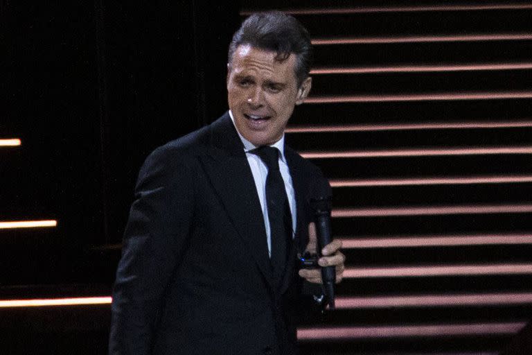 Luis Miguel en el Movistar Arena, durante el comienzo de su gira