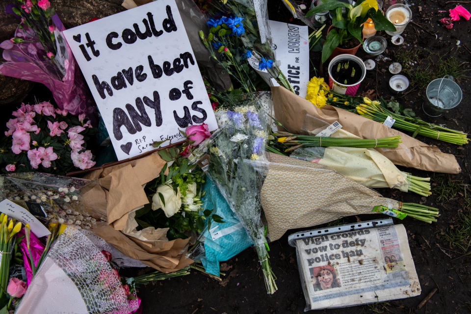 <p>Ms Everard’s death sparked protests across London</p> (Getty Images)