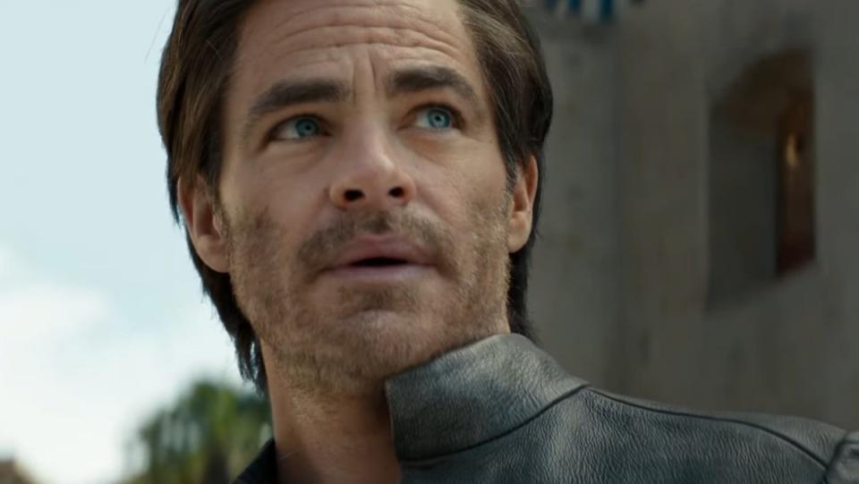 Chris Pine headshot in Dungeons & Dragons: Honor Among Thieves