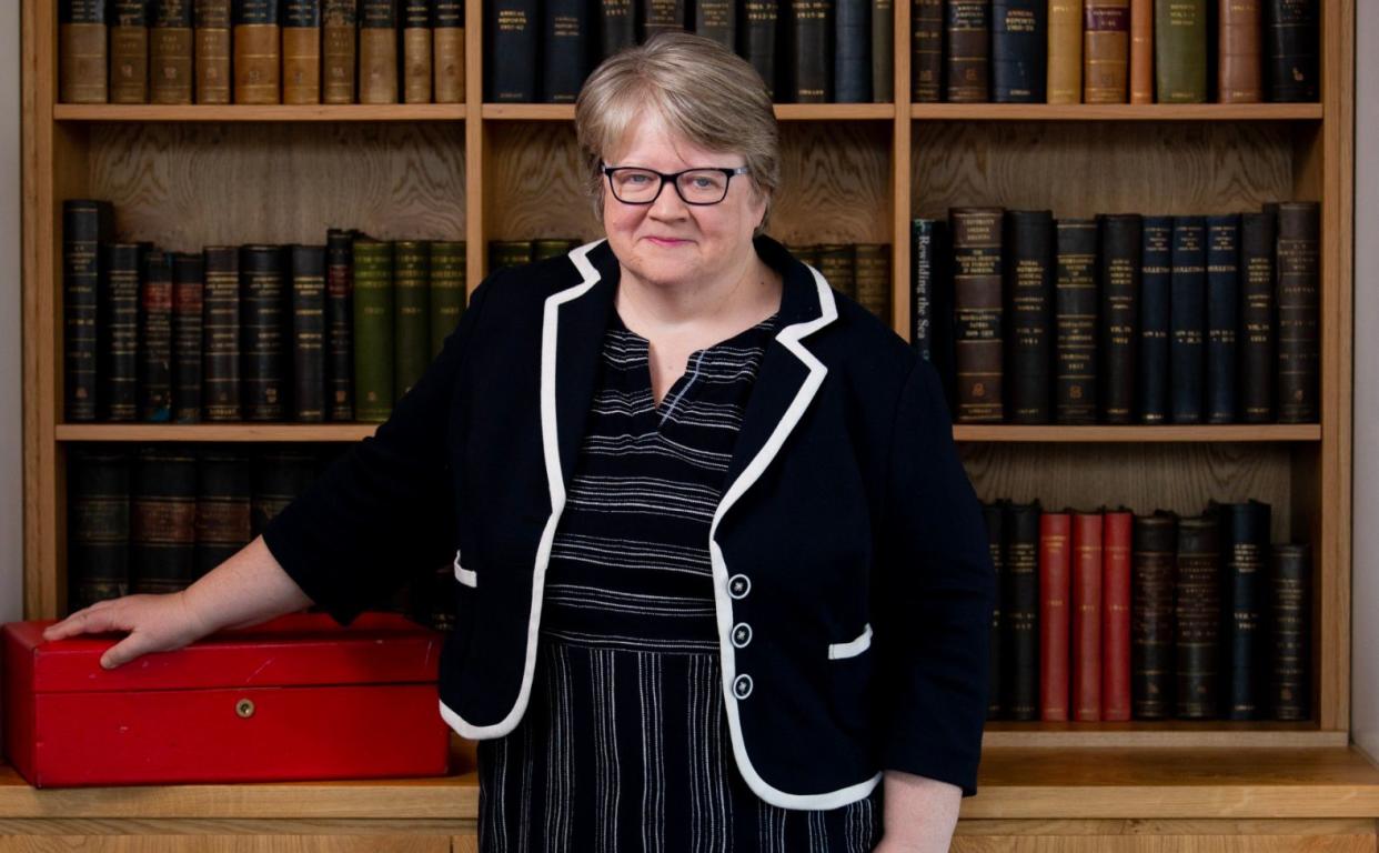 Therese Coffey says: 'We stand by the welfare action plan but there's only so [much] time that we can get the legislation and stuff like that' - Geoff Pugh for The Telegraph
