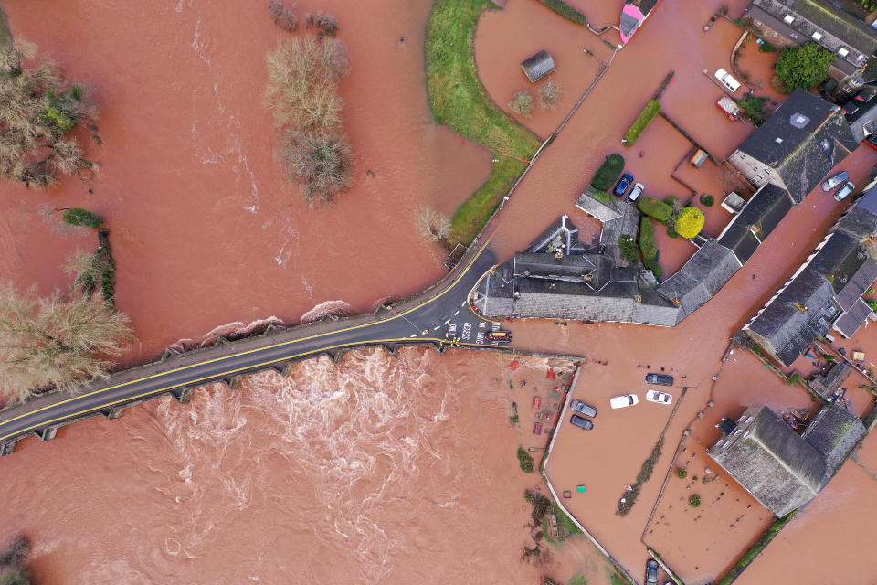 The Met Office issued a red warning – meaning there could be a risk to life – in south Wales because of heavy rainfall and flooding.