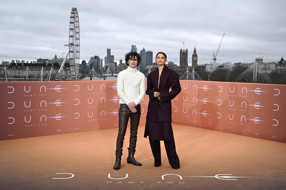 Timothée Chalamet and Zendaya