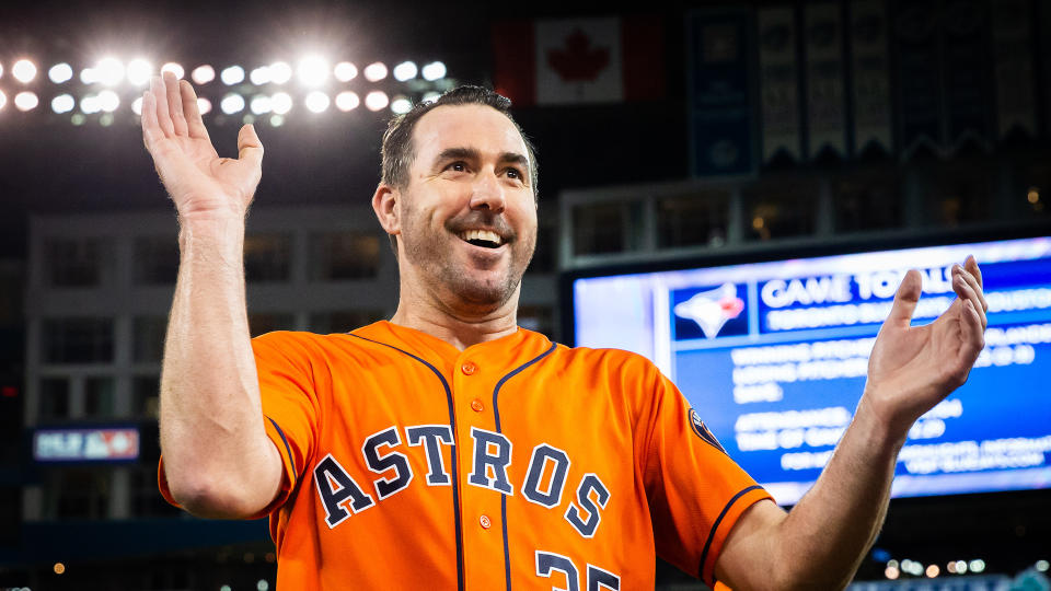 Justin Verlander has had plenty of success pitching against the Blue Jays in the past. (Kevin Sousa-USA TODAY Sports)