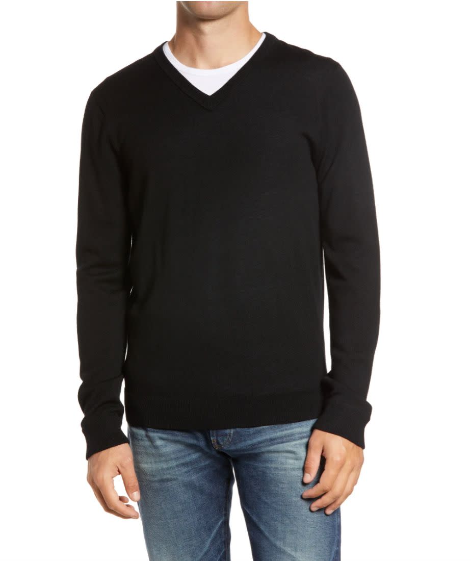 This wool sweater is a winter essential and it's washable. Normally $80, <a href="https://fave.co/37TLFPP" target="_blank" rel="noopener noreferrer">get it on sale for $47</a> at Nordstrom.