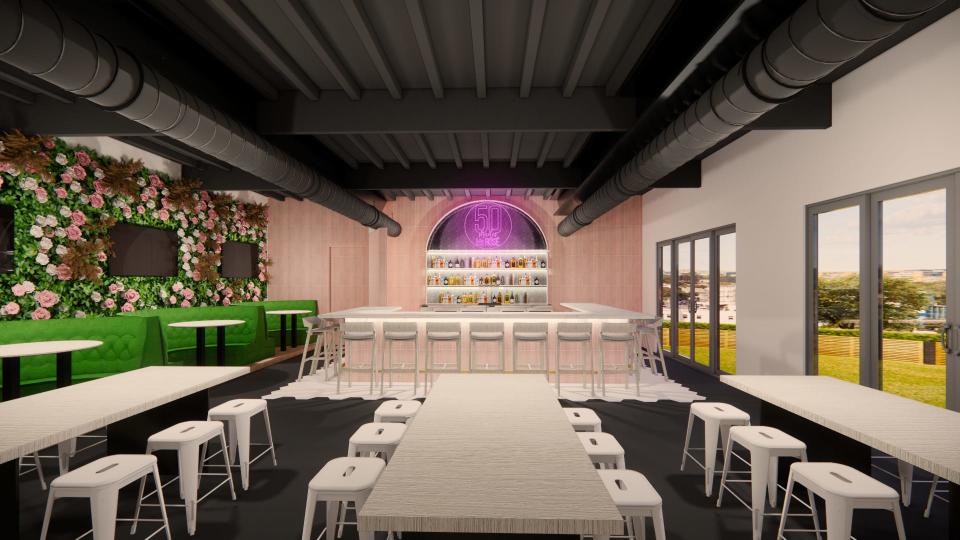 Pop Up Bar's rendering of its first installment, 50 shades of rose.