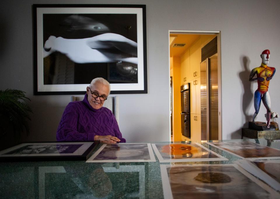 Photographer Michael Childers at his Rancho Mirage, Calif., home during the winter of 2020.