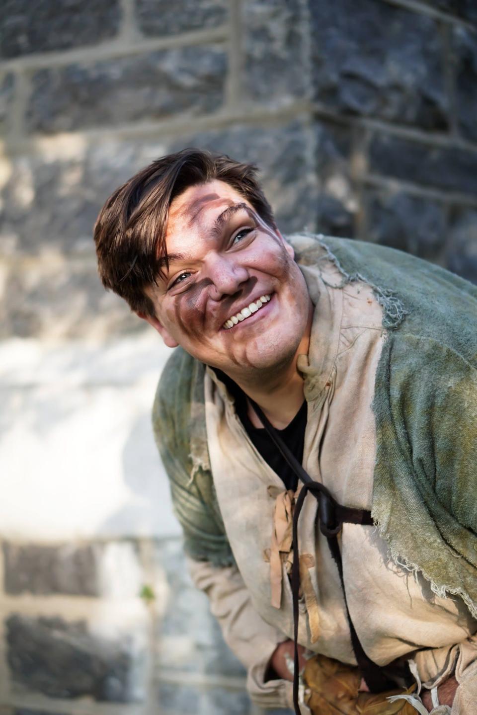 Zach Love plays Quasimodo in "The Hunchback of Notre Dame" at Algonquin Arts Theatre in Manasquan.