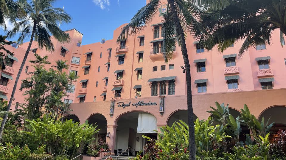 Marriott Gold Elite status can provide perks at properties like The Royal Hawaiian, a Luxury Collection Resort, Waikiki. - Kyle Olsen/CNN Underscored