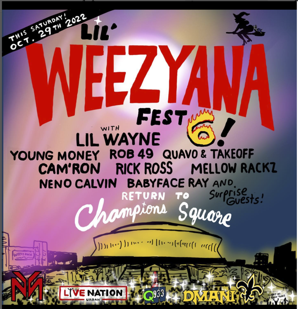 2022 Lil Weezyana Fest Lineup Lil Wayne