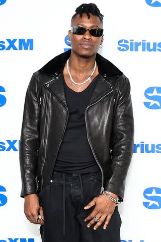 <p>Arturo Holmes/Getty</p> Lucky Daye visits SiriusXM on April 5, 2024 in New York City
