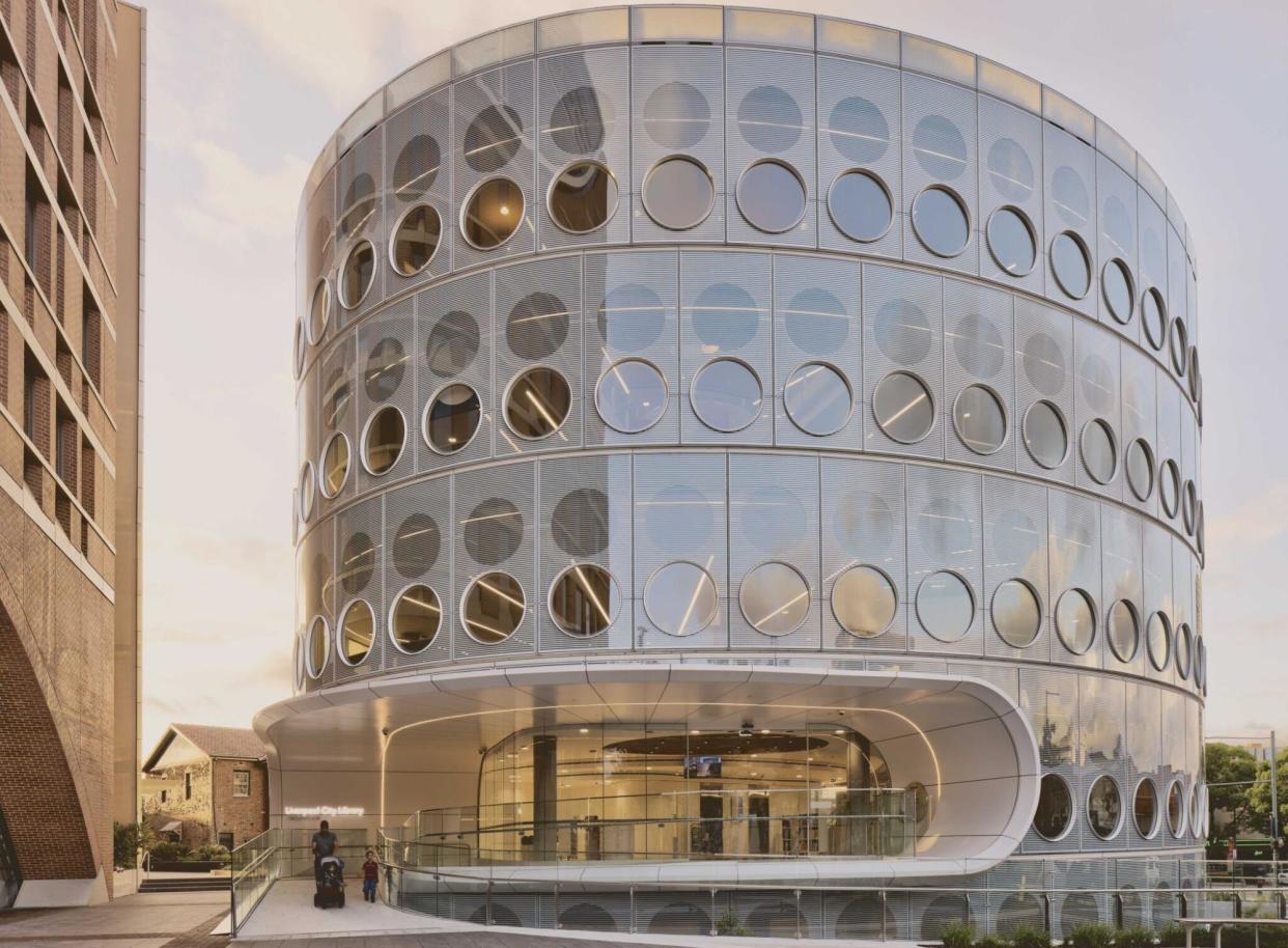 <span>Yellamundie library in Sydney is one of four finalists in an international competition to name the best new library in the world.</span><span>Photograph: Brett Boardman/FJC Studio/Liverpool city council</span>