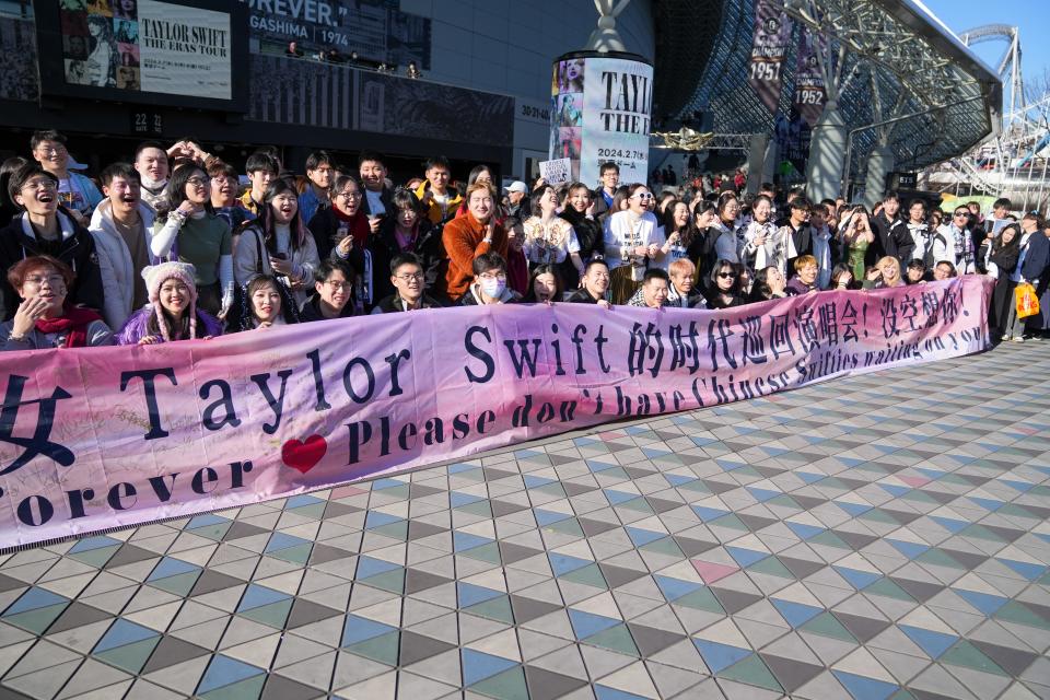 The 2024 leg of Taylor Swift's Eras Tour kicked off in Tokyo, Japan, on Wednesday, Feb. 7.