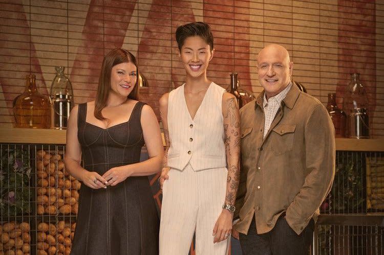 From left to right, Gail Simmons, Kristen Kish and Tom Colicchio star in "Top Chef" Season 21. Photo courtesy of Bravo