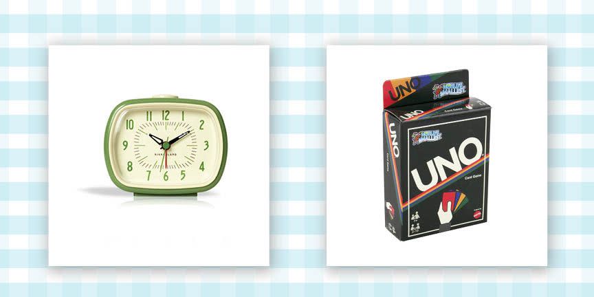 retro alarm clock and retro uno game