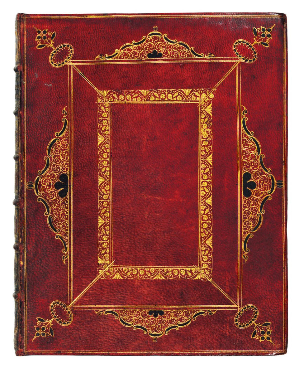 This copy of Sir Isaac Newton's "Philosophiae Naturalis Principia Mathematica" sold at auction for $3.7 million. <cite>Christie's Images</cite>