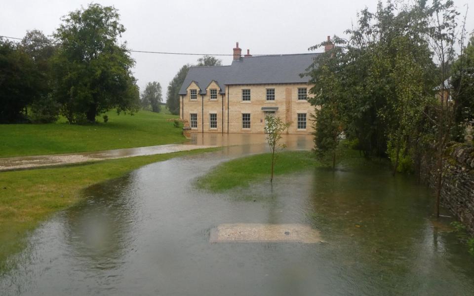 Willowbrook House in Oxfordshire had been prone to flooding for many years, according to its neighbours - Ric Mellis/Hyde News & Pictures Ltd