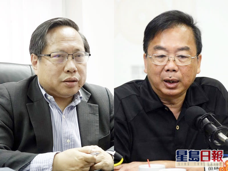 何俊仁(左)澄清，張文光(右)並沒有建議解散支聯會。資料圖片